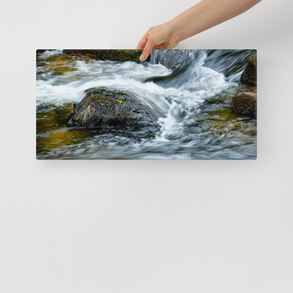 Canvas flowing river