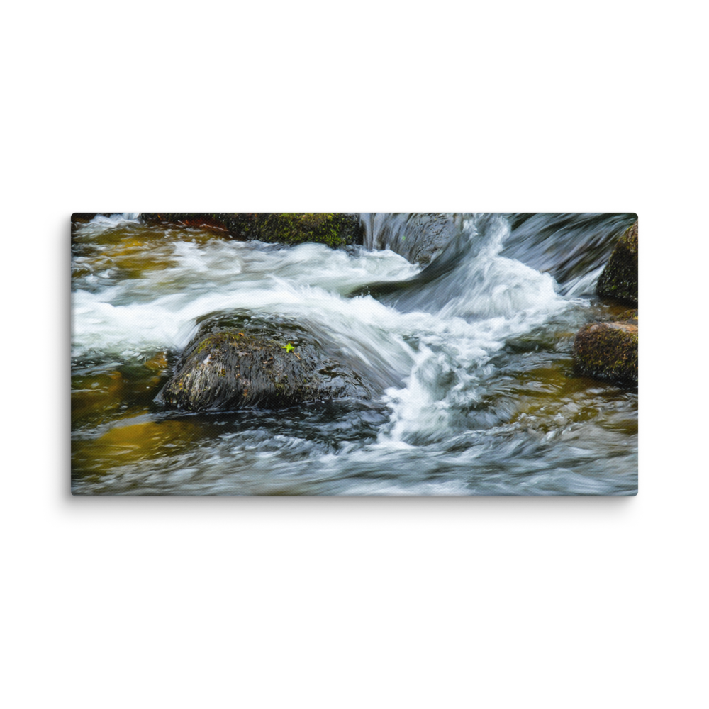 Canvas flowing river