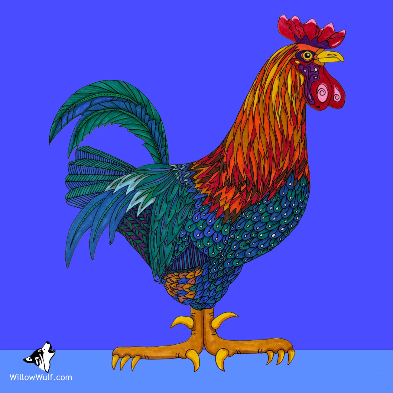 Cockerel Doodle Doo Magnet