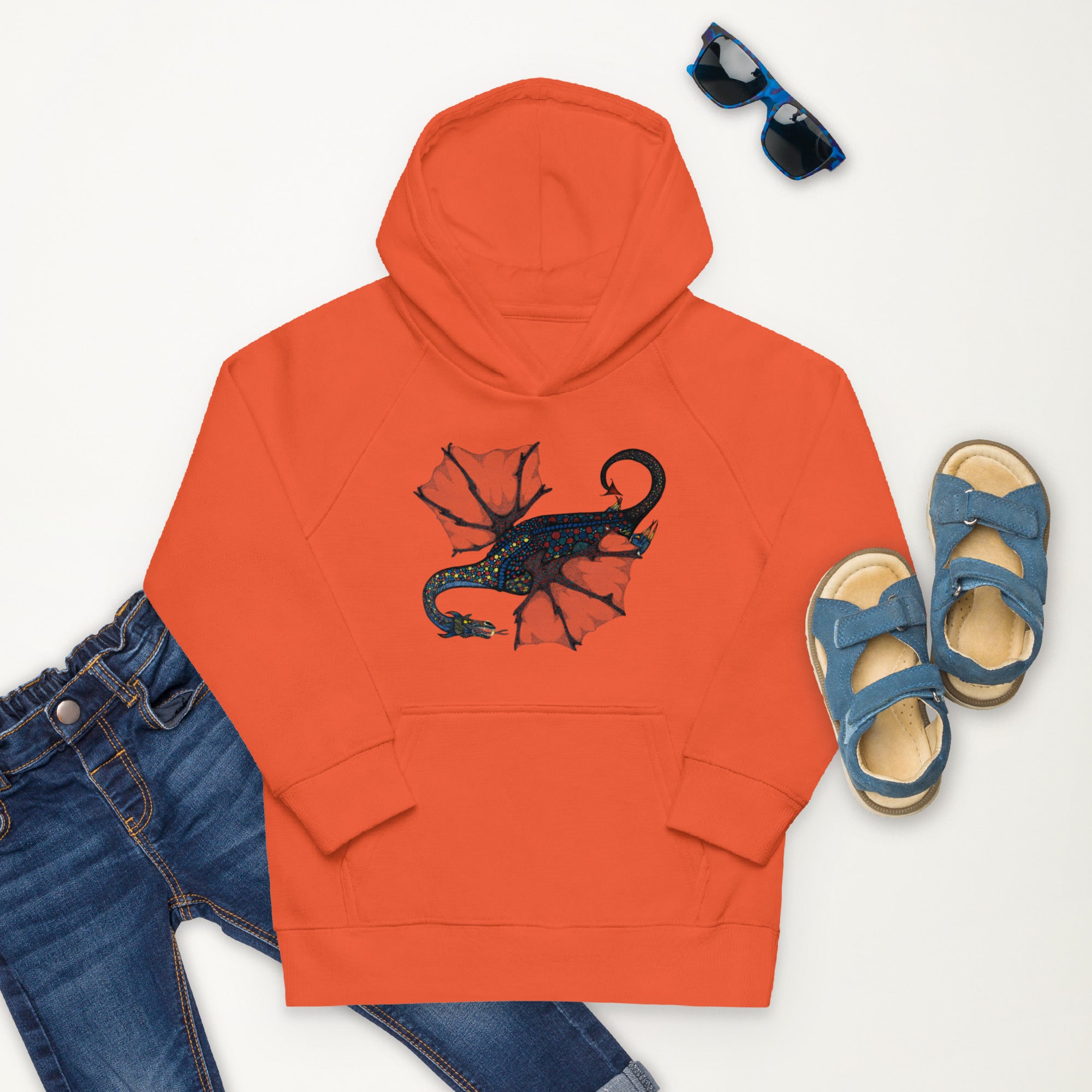 Kids eco hoodie 'Dragon'