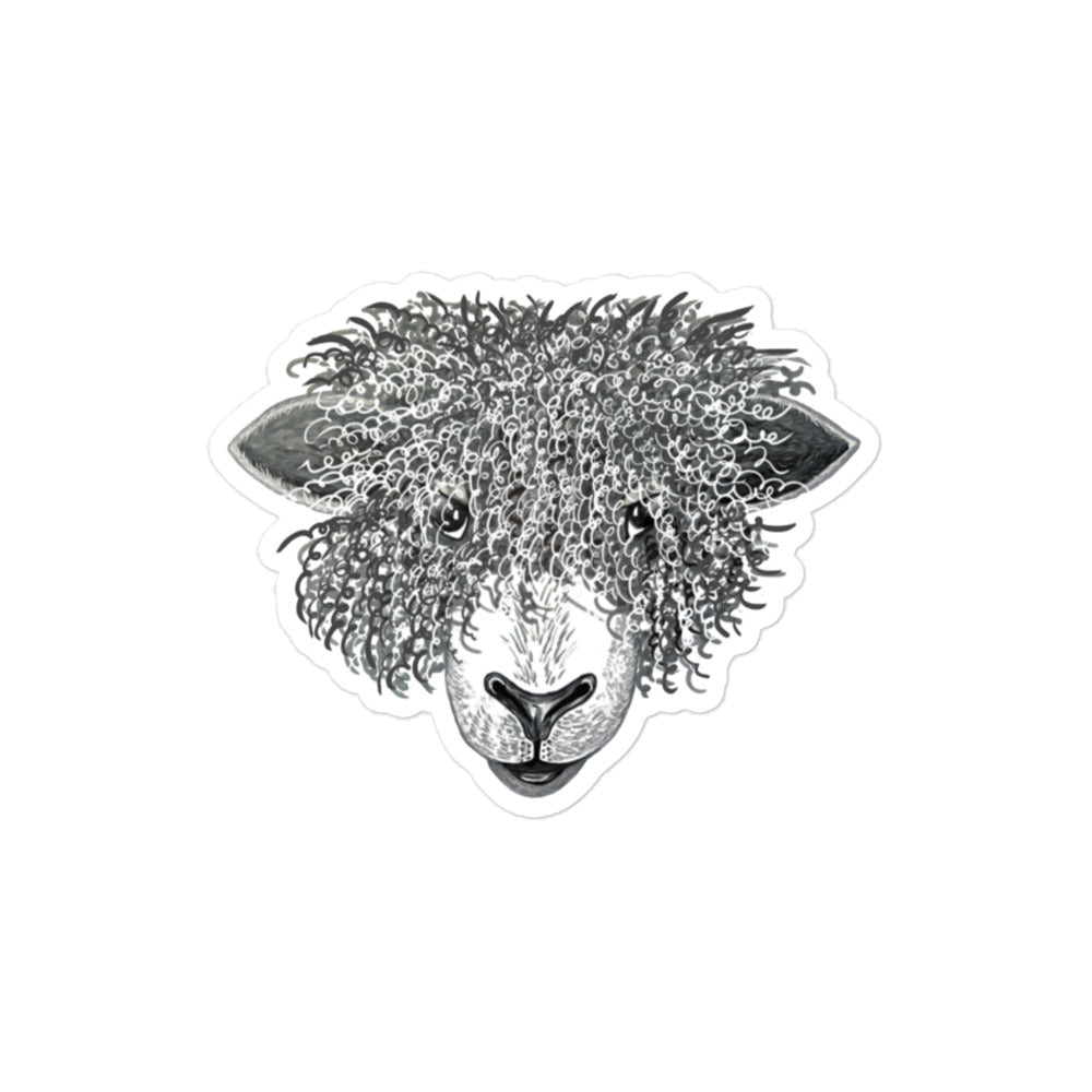 Bubble-free stickers 'Shaggy Sheep'