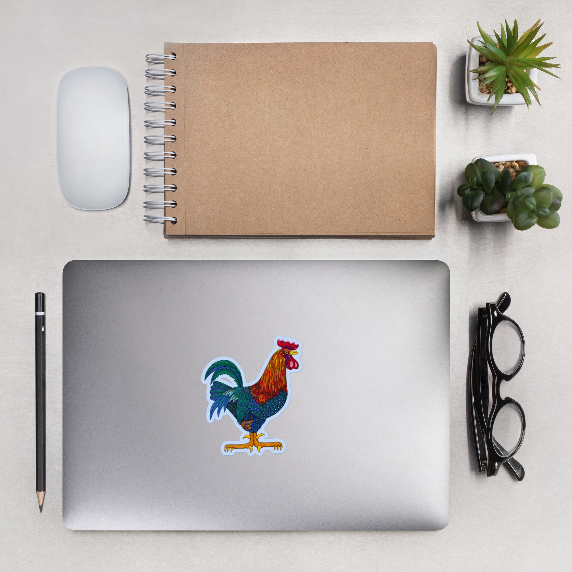 Bubble-free stickers 'Cockerel'