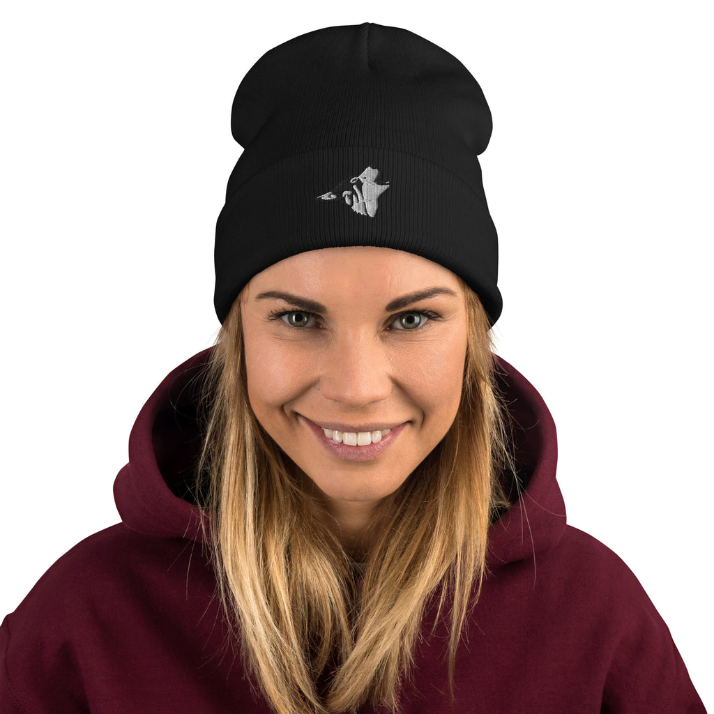 Embroidered Beanie 'WillowWulf'