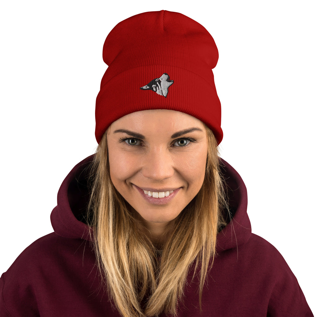 Embroidered Beanie 'WillowWulf'
