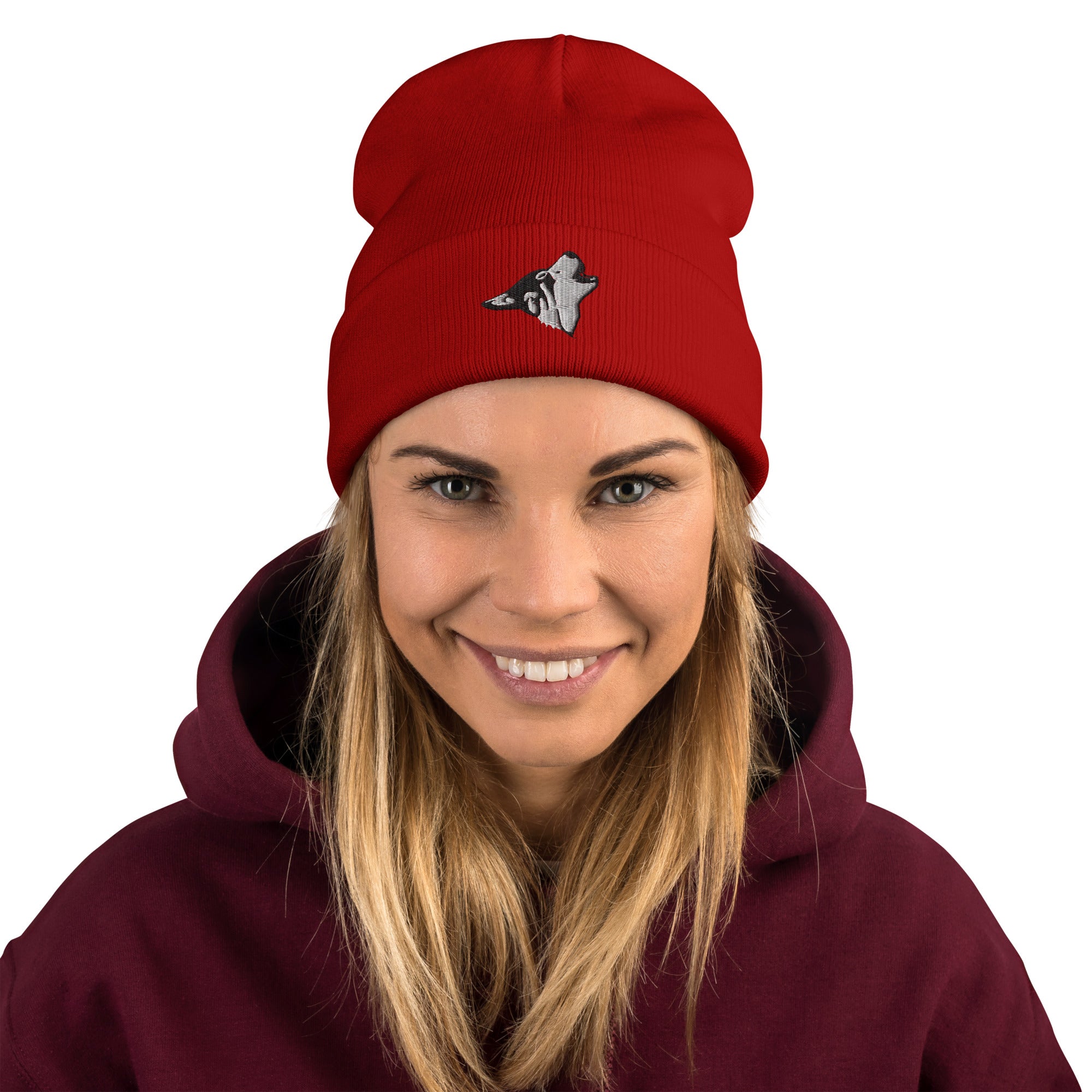Embroidered Beanie 'WillowWulf'