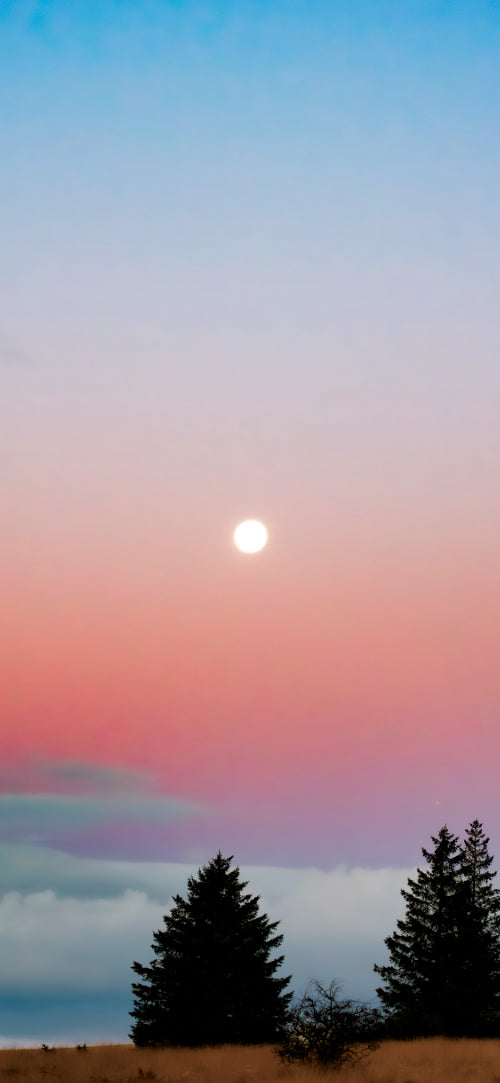 Moonset over the Moors — Phone Wallpaper