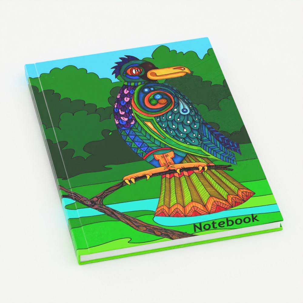 Junglebird A5 Lined Hardback Notebook