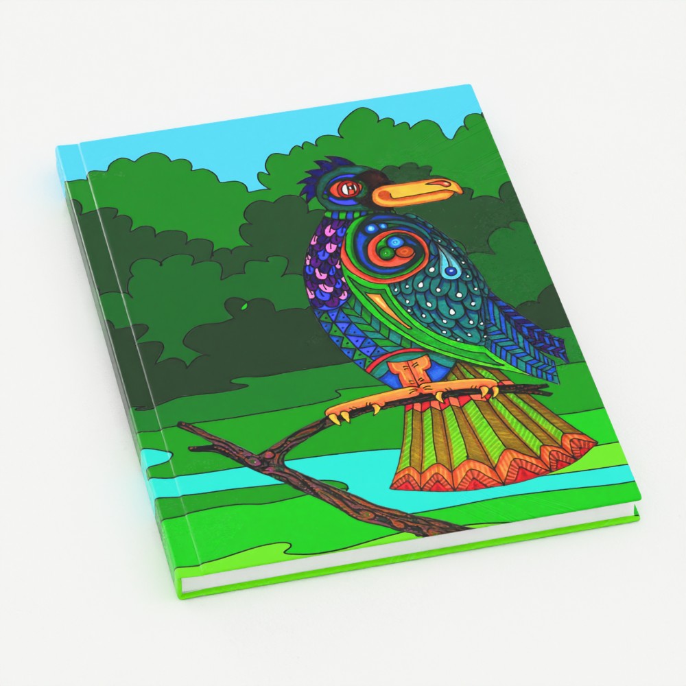 Junglebird A5 Lined Hardback Notebook