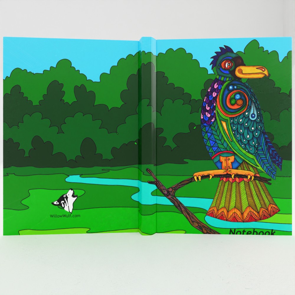 Junglebird A5 Lined Hardback Notebook