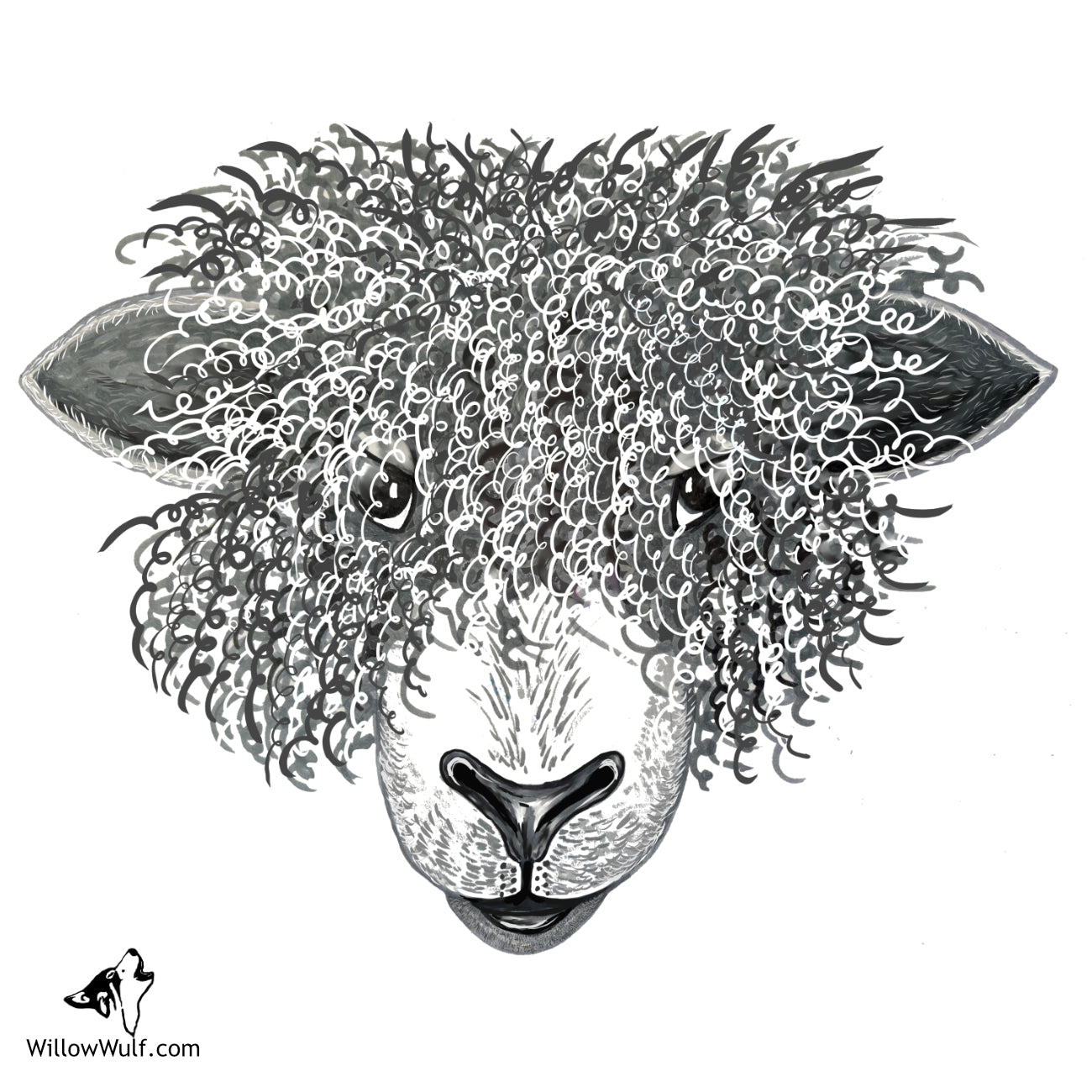 Shaggy Sheep Magnet