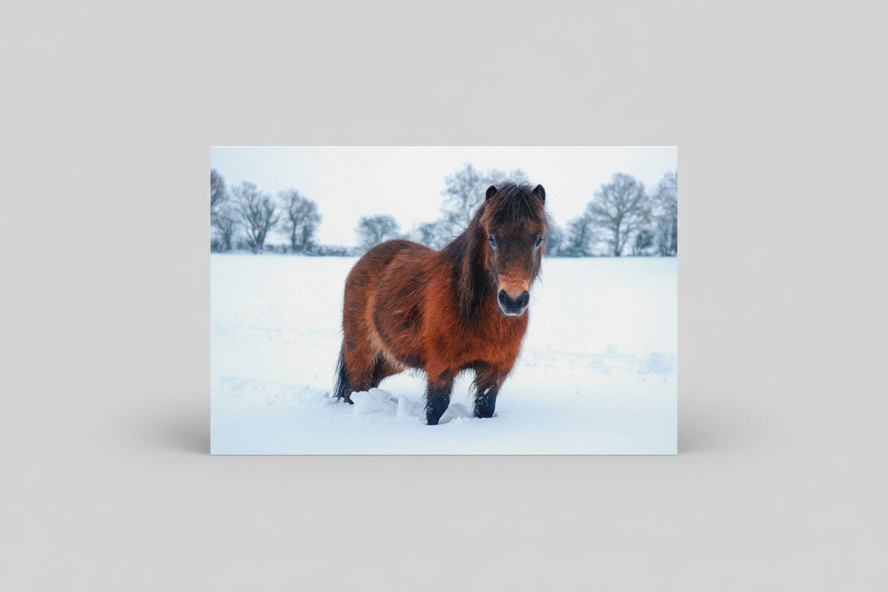 Shetland in Snow - Studio Landscape Retry
