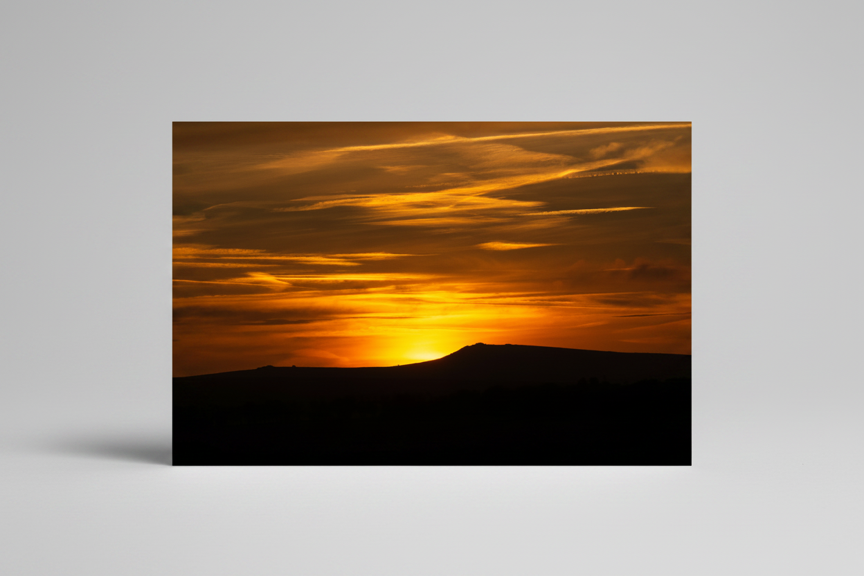 Sunrise over Hay Tor - Clean Studio Mockup