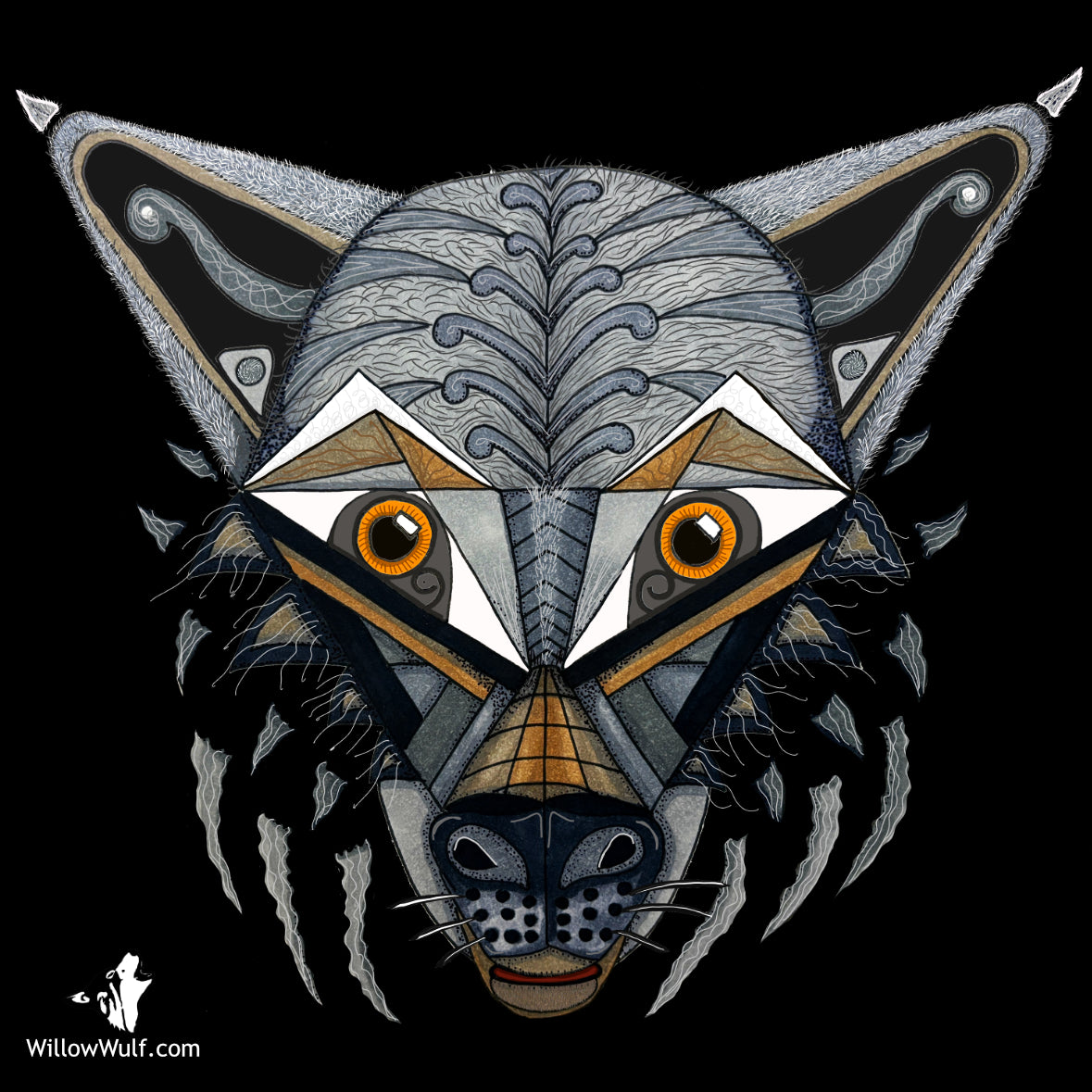 Wolf Head Magnet