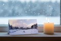 Wolf Pine Forest - Snowy Windowsill Mockup